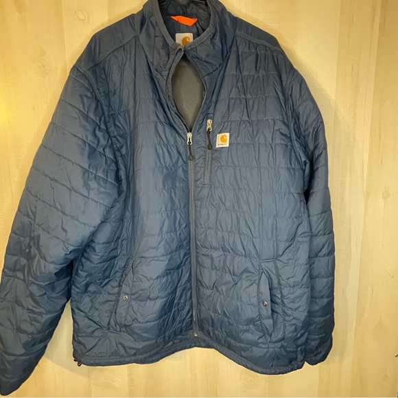 Carhartt navy quilted men’s‎ coat jacket size XL tall - Picture 1 of 13